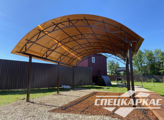 Навес для автомобиля из поликарбоната №20 - фото 1163