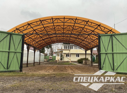 Навес для парковки двух автомобилей №78 - фото 1740